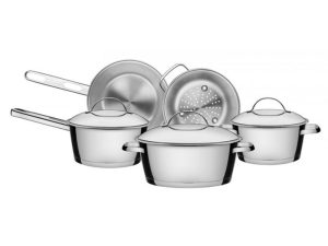 JOGO DE PANELAS EM AÇO INOX 5 PEÇAS LINHA ALLEGRA TRAMONTINA 65650/190 7891116083871
