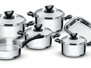 JOGO DE PANELAS EM AÇO INOX 6 PEÇAS LINHA SOLAR BAQUELINE TRAMONTINA 65720/000 7891116045251