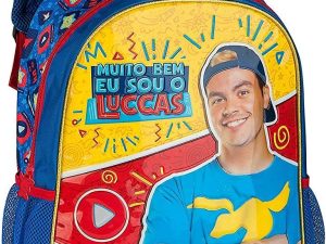 LUCCAS NETO KIT MOCHILA ESCOLAR COM RODINHAS, ESTOJO E LANCHEIRA - CLIO LN9007K