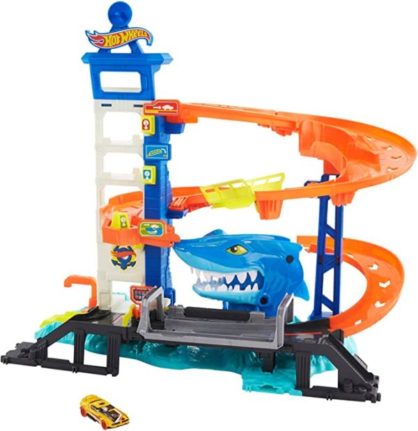 HOT WHEELS CITY PLAYSET ATAQUE NA CIDADE TUBARÃO HDP06