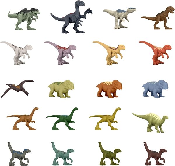 JURASSIC WORLD MULTIPACK 20 MINI DINOSSAUR MULRTICOLORIDO - Imagem 2