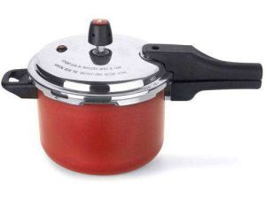 PANELA DE PRESSÃO ANTIADERENTE QUARTZO 4,5 LITROS VERMELHA MULTIFLON 73145
