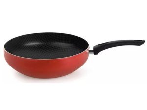 FRIGIDEIRA WOK 28CM COM CABO  VERMELHA PÁPRICA MULTIFLON 73228
