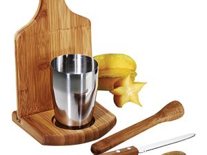 KIT PARA CAIPIRINHA EM BAMBU 6 PEÇAS WELF KE-00443