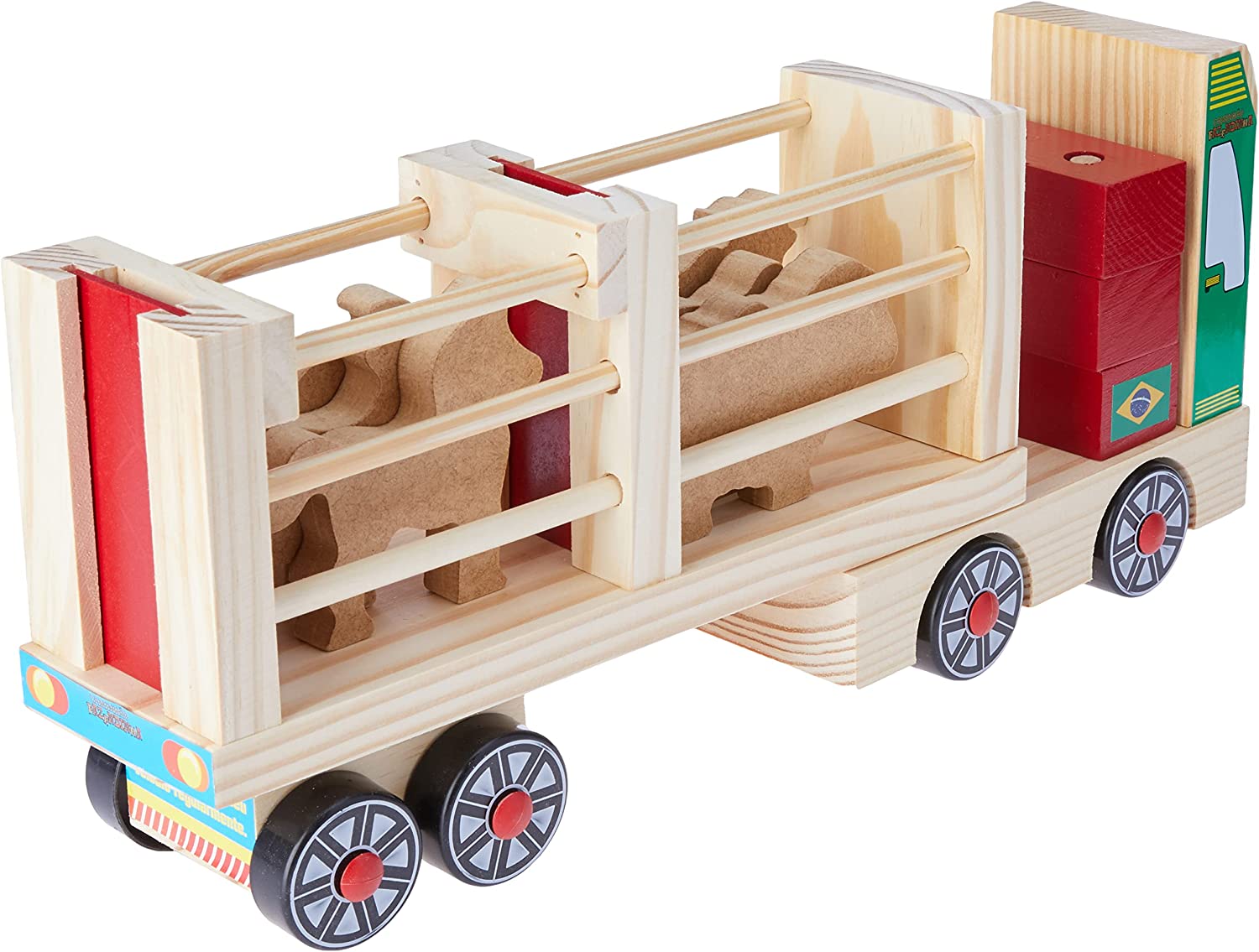 CAMINHÃO FAZENDINHA DE MADEIRA CARIMBRAS - Imagem 2