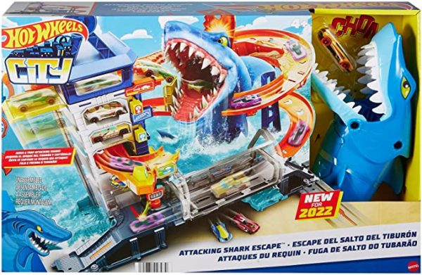 HOT WHEELS CITY PLAYSET ATAQUE NA CIDADE TUBARÃO HDP06 - Imagem 2