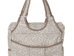 BOLSA PARA BEBÊ CLASSICA ONÇA BEGE GALZERANO REF 9100ONB