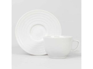 XÍCARA DE CHÁ ARCOS 200ML PORCELANA SCHMIDT