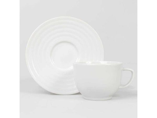 XÍCARA DE CHÁ ARCOS 200ML PORCELANA SCHMIDT