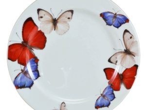 06 PRATOS DE SOBREMESA BORBOLETAS SCHMIDT 07960.019.228.003.840.2321