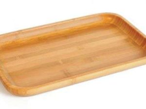 BANDEJA PARA SERVIR EM BAMBU  ASSIS 36CM WELF BT-08363