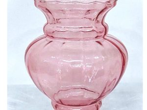 VASO CAMÉLIA ROSE RIGADO PEQUENO MISTRAL