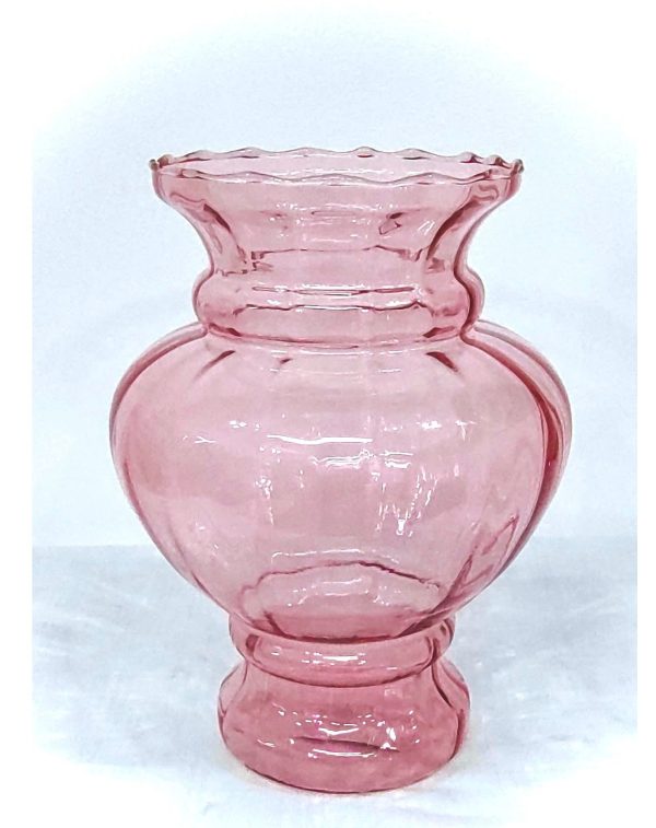 VASO CAMÉLIA ROSE RIGADO PEQUENO MISTRAL