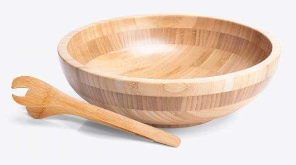 CUMBUCA EM BAMBU 2 LITROS COM PEGADOR 22CM WELF CJ-02653