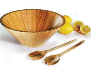 CONJUNTO PARA SERVIR EM BAMBU PEQUIM 3 L 3 PÇS  WELF CJ-30173
