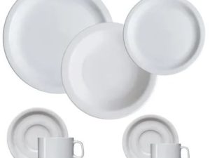 APARELHO DE JANTAR CHÁ  E CAFÉ 42 PEÇAS IGUAÇU PORCELANA GERMER