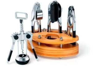 CONJUNTO DE UTENSÍLIOS COM BASE EM BAMBU 5 PEÇAS WELF KB-00463