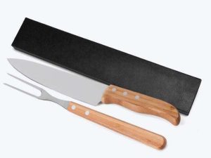 CONJUNTO DE GARFO E FACA 8" EM BAMBU SPECIAL LINE 2 PEÇAS WELF KF-90833