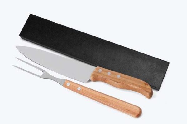 CONJUNTO DE GARFO E FACA 8" EM BAMBU SPECIAL LINE 2 PEÇAS WELF KF-90833