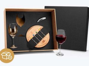 KIT QUEIJO E VINHO 8 PEÇAS WELF KT-90036