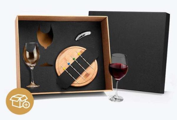 KIT QUEIJO E VINHO 8 PEÇAS WELF KT-90036