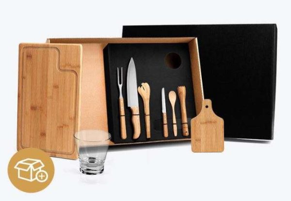 KIT PARA CHURRASCO E CAIPIRINHA 9 PEÇAS WELF KT-90037