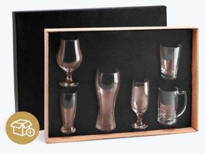 JOGO DE COPOS PARA CERVEJA EM VIDRO 6 PEÇAS WELF KT-90063