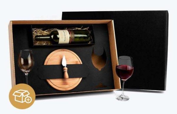 KIT QUEIJO E VINHO 4 PEÇAS WELF KT-90096