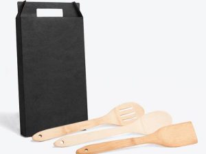 KIT DE UTENSÍLIOS EM BAMBU 30CM 3 PÇS WELF KT-90132