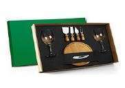 KIT QUEIJO E VINHO 8 PEÇAS WELF KT-9V003