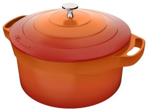 PANELA CAÇAROLA COM REVESTIMENTO ANTIADERENTE CERÂMICO COM ALÇAS DE SILICONE 28CM  INDUÇÃO LC1804 LE COOK