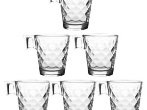 06 XÍCARAS DE CAFÉ EXPRESSO NAPOLI 80ML LE COOK LC7732