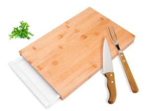 CONJUNTO PARA COZINHA EM BAMBU INOX E POLIPROPILENO 4 PÇS WELF MB-37063