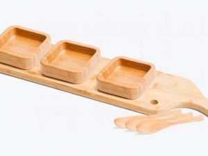 CONJUNTO PARA PETISCO EM BAMBU 7 PÇS WELF PD-35933