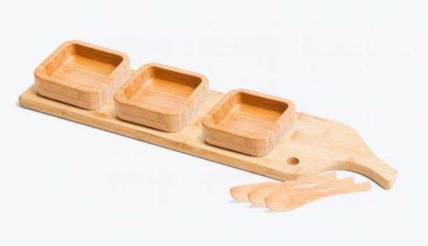 CONJUNTO PARA PETISCO EM BAMBU 7 PÇS WELF PD-35933