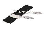CONJUNTO DE FACA E CUTELO EM INOX 2 PÇS WELF UD-00130