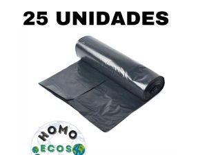 SACO PARA LIXO EM ROLO 100 LITROS HOMO ECOS C/ 25 UNIDADES