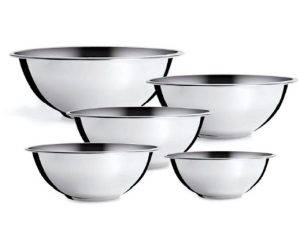 BOWL TIGELA INOX GOURMET MIX 5 TAMANHOS