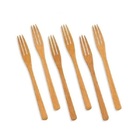 CONJUNTO GARFINHOS EM BAMBU UTILITY 14 CM 6 PEÇAS WELF UB-06783 - Imagem 2