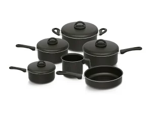 CONJUNTO ANTIADERENTE CRIATIVA PRETO  6 PEÇAS NIGRO 25302
