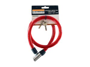 CADEADO P/MOTO C/ACO 16MM-1MT STARFER