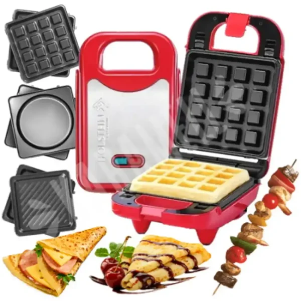 MULTIGRILL 3 EM 1 GRELHAS REMOVIVEIS 127V HOLSTEIN - Imagem 2