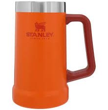 CANECA CERVEJA ORIGINAL STANLEY TÉRMICA 710 ML REF 8043 LARANJA