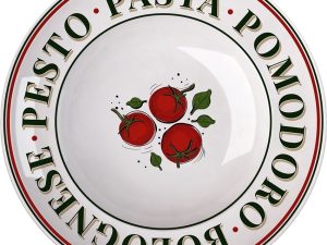 PRATO FUNDO VERSA PARA MASSAS OU PASTAS DECORADO PORCELANA GERMER