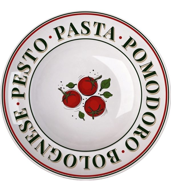 PRATO FUNDO VERSA PARA MASSAS OU PASTAS DECORADO PORCELANA GERMER