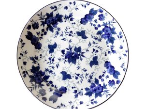 PRATO DE SOBREMESA FOLHAGEM PORCELANA SCHMIDT