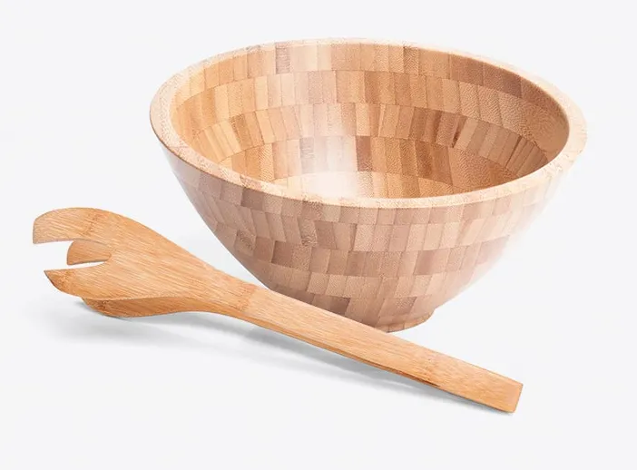 CUMBUCA EM BAMBU 2,2 LITROS COM PEGADOR 30CM WELF CJ-02553