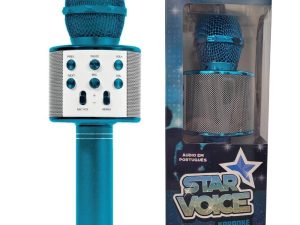 MICROFONE INFANTIL STAR VOICE BLUETOOTH AZUL ZP00995 ZOOP TOYS