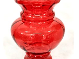 VASO CAMÉLIA VERMELHO RIGADO PEQUENO MISTRAL