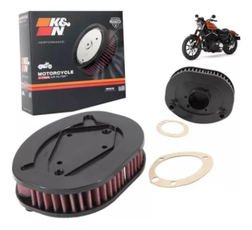 FILTRO DE AR ESPORTIVO HARLEY DAVIDSON SPORSTER/XL883/XL1200 HD-1212 K&N